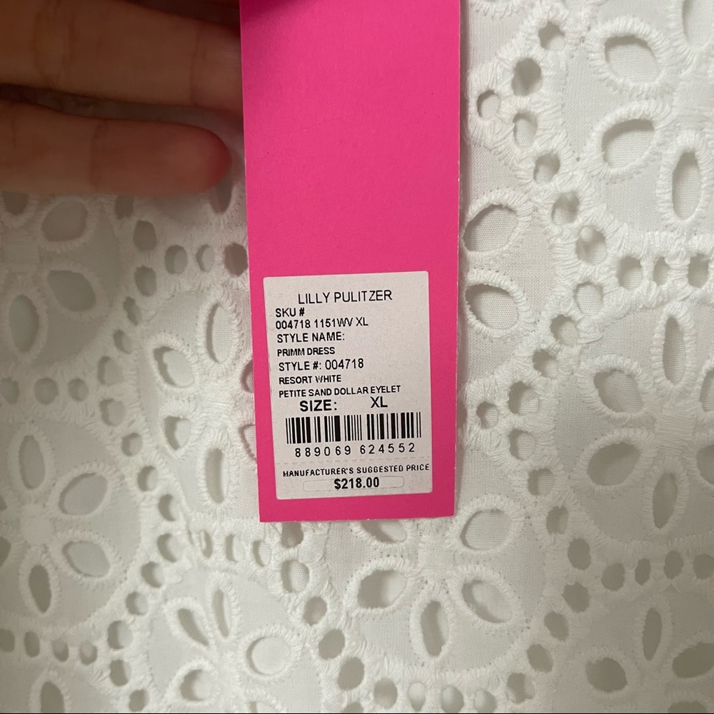 Lilly Pulitzer RESORT WHITE SAND DOLLAR EYELET dress - Picture 4 of 6